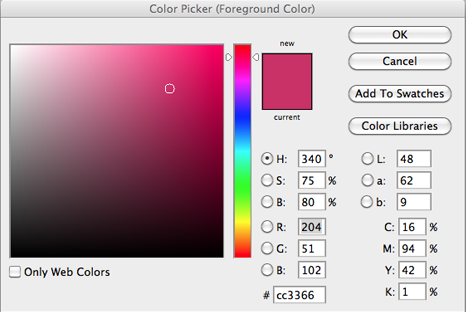 Photoshops Color Picker